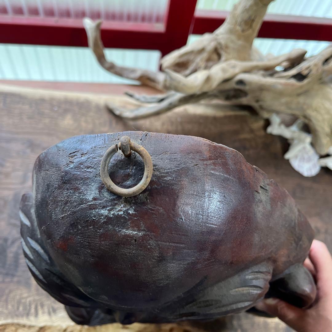 木彫り／お面／魔除け／壁掛け／骨董