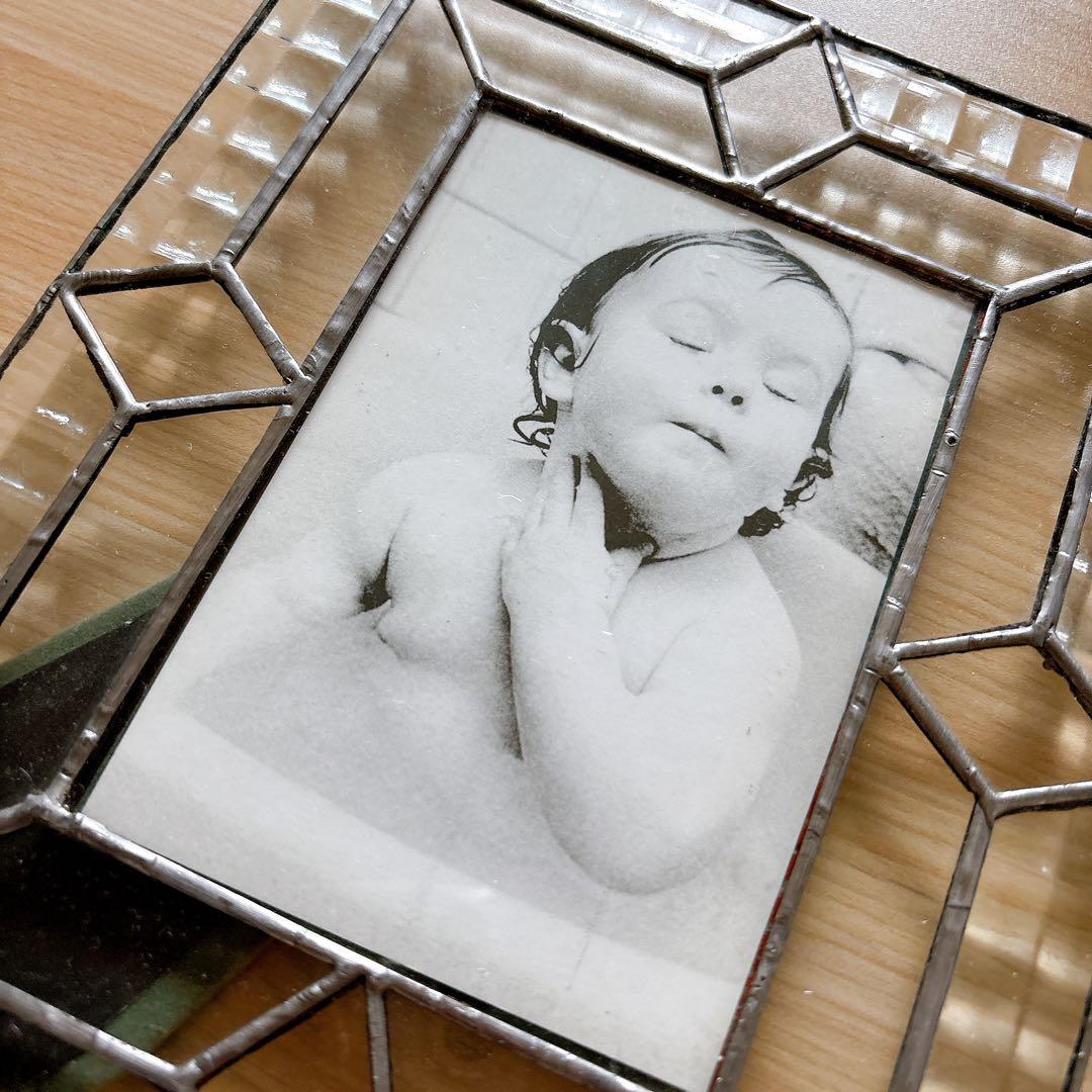 ステンドグラス フォトフレーム 写真立て 3つセット おしゃれ 海外風