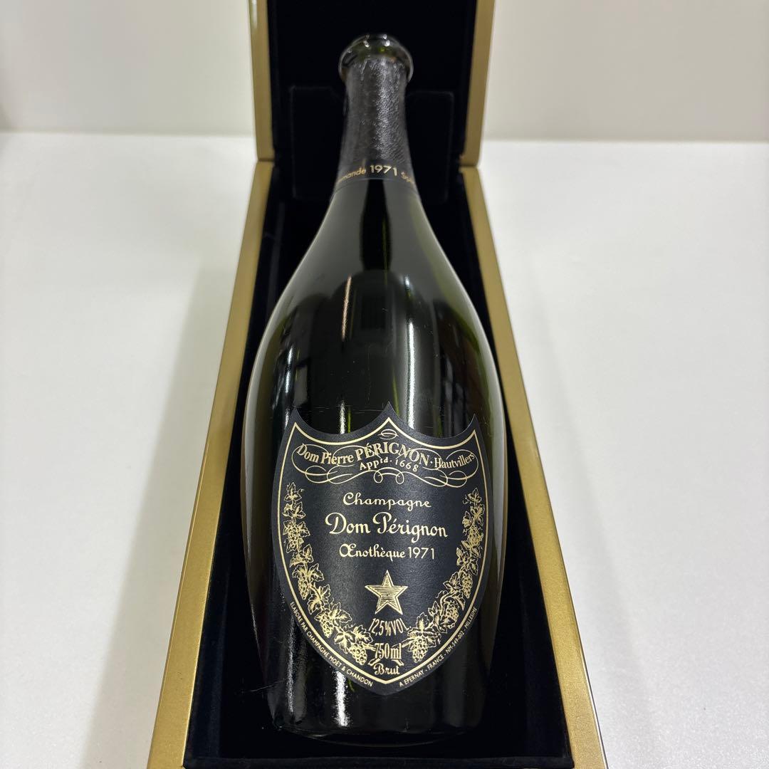 ドン・ペリニョン シャンパン 1971 箱と空き瓶　⑨