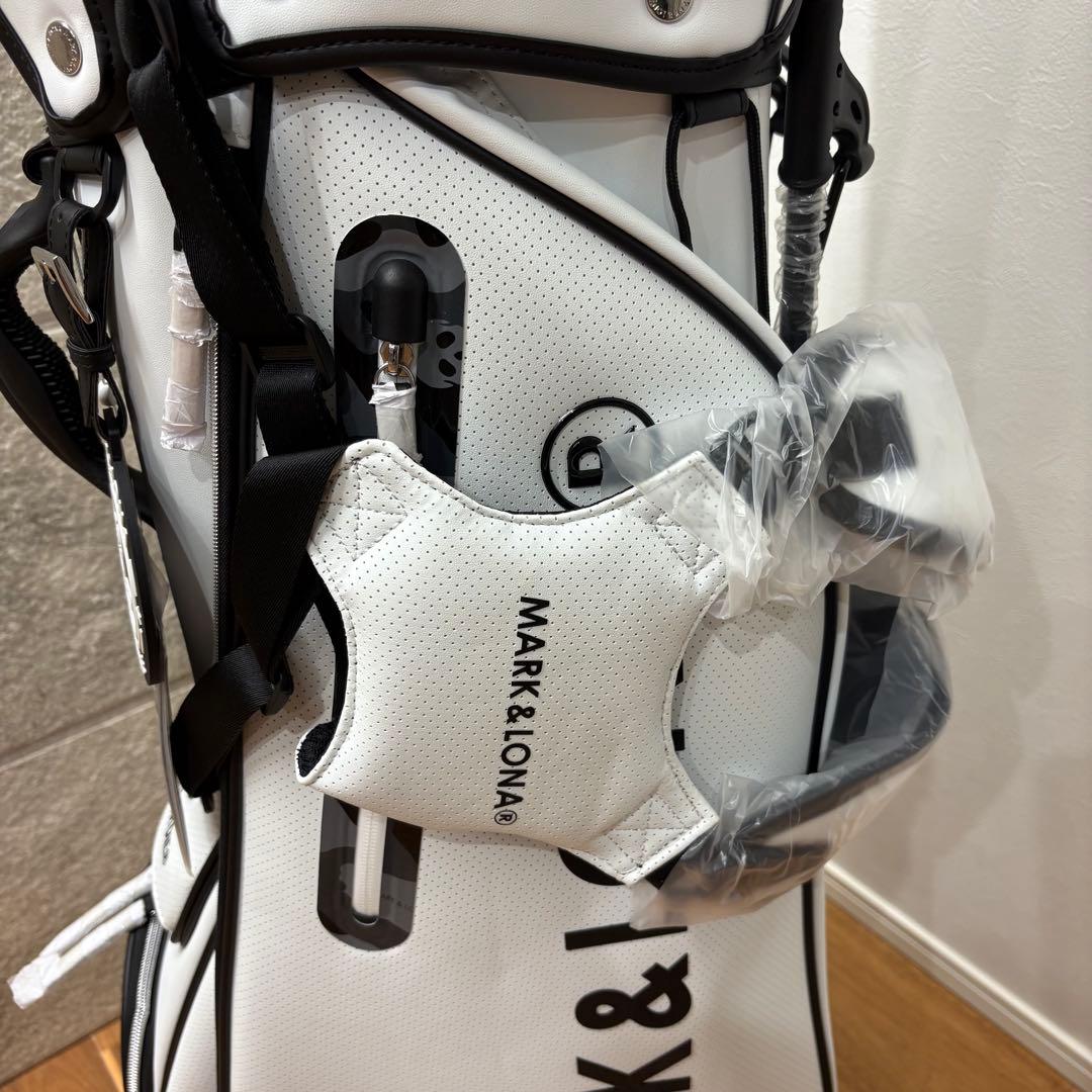 【新品】MARK & LONA GOLF キャディバッグ　ホワイト　9型