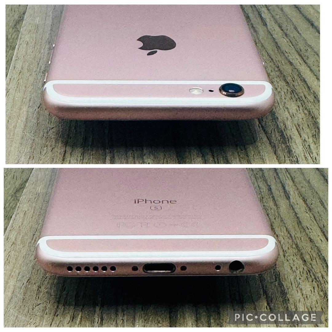 【美品】iPhone6s ローズゴールド 128GB シムフリー 新品バッテリー