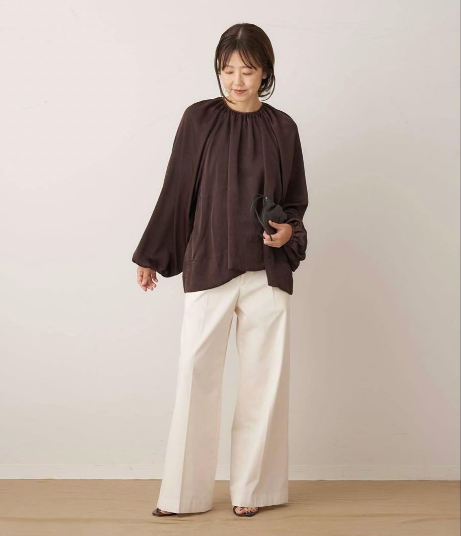 Plage gather ブラウス