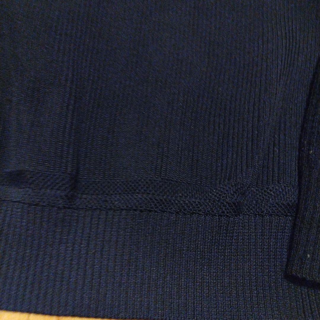 美品 16AW ギャルソン オム グラデーションニット ダークネイビー 古着