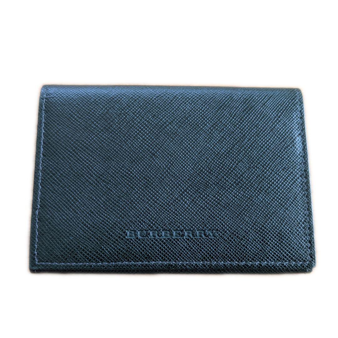【未使用】BURBERRY ダークグリーン 名刺入れ カードケース