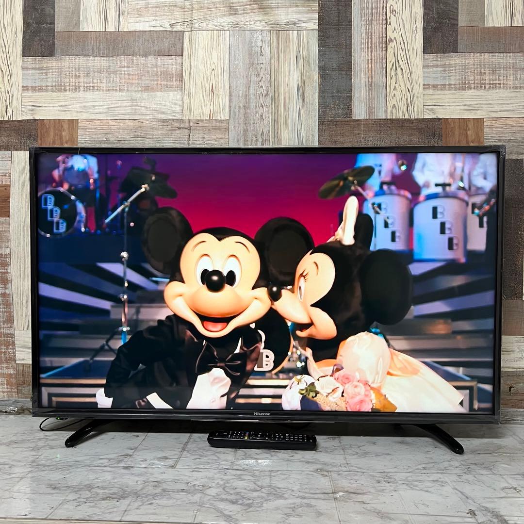 即日受渡❣️全国送料込ハイセンス 43V型 液晶テレビ外付HDD裏番組録画対応