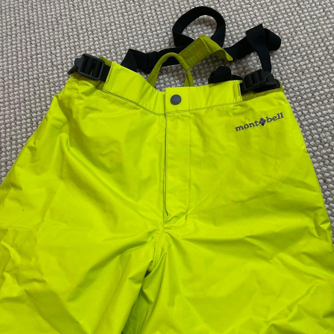 美品 モンベル 子供用 スキーウェア セット　上130 下140記名なし