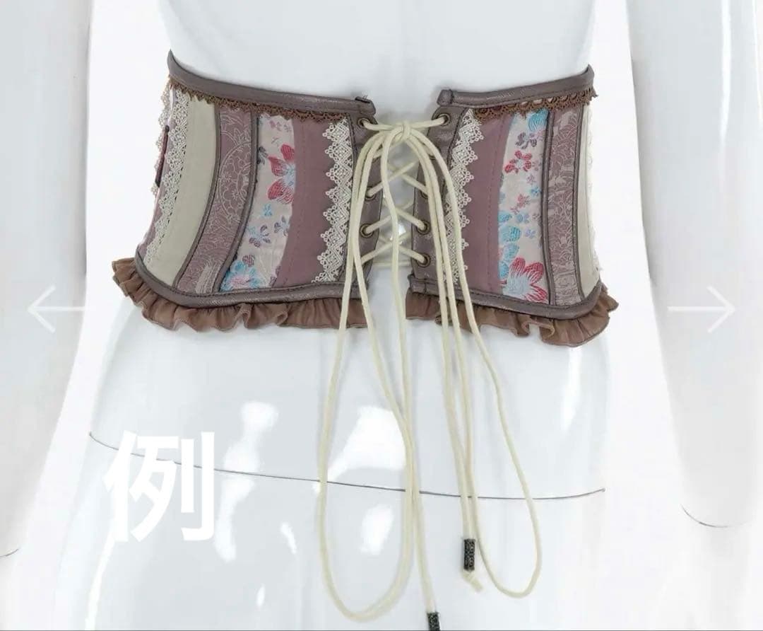 オッズオン 薔薇刺繍コルセット