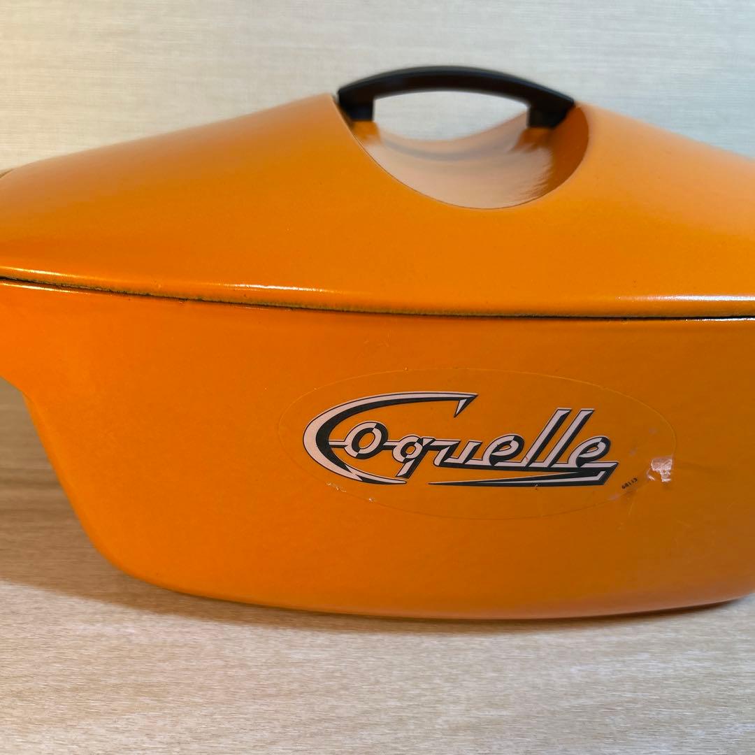 ルクルーゼ　コケル　復刻版　オレンジ　28cm 鍋　両手鍋