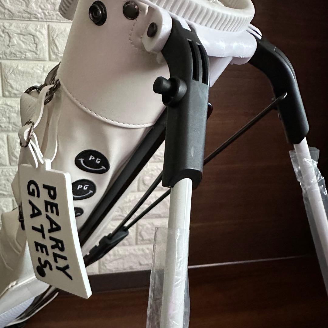 未使用 PEARLY GATES パーリーゲイツ セルフスタンドバッグ ホワイト