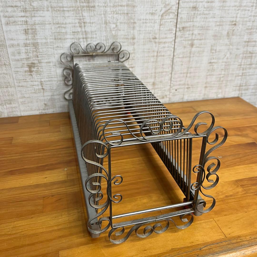 【アンティーク】昭和レトロ NAGAOKA ナガオカ レコードラック 古道具