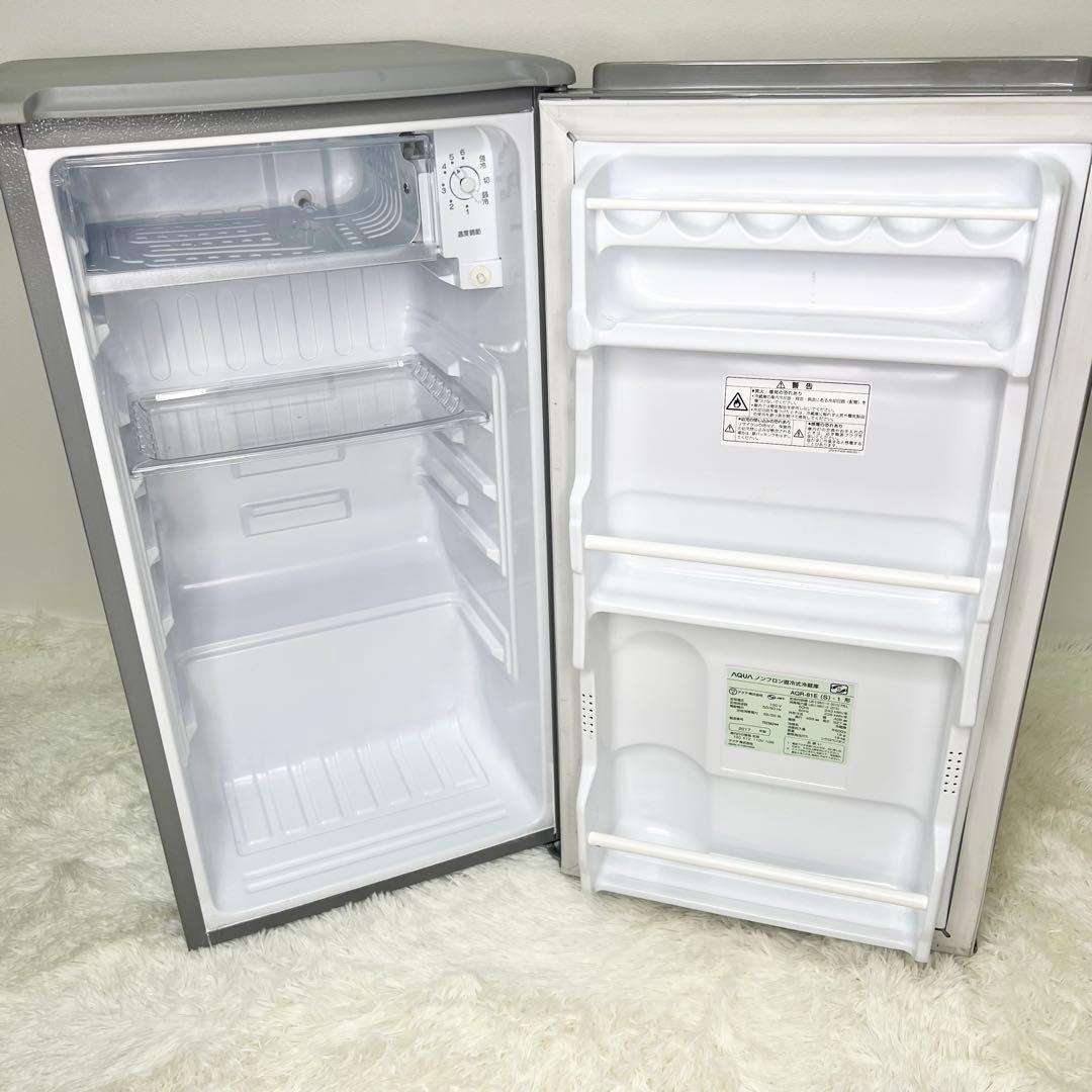 AQR-81E-S 冷蔵庫 メタリックシルバー75L /1ドア /右開き