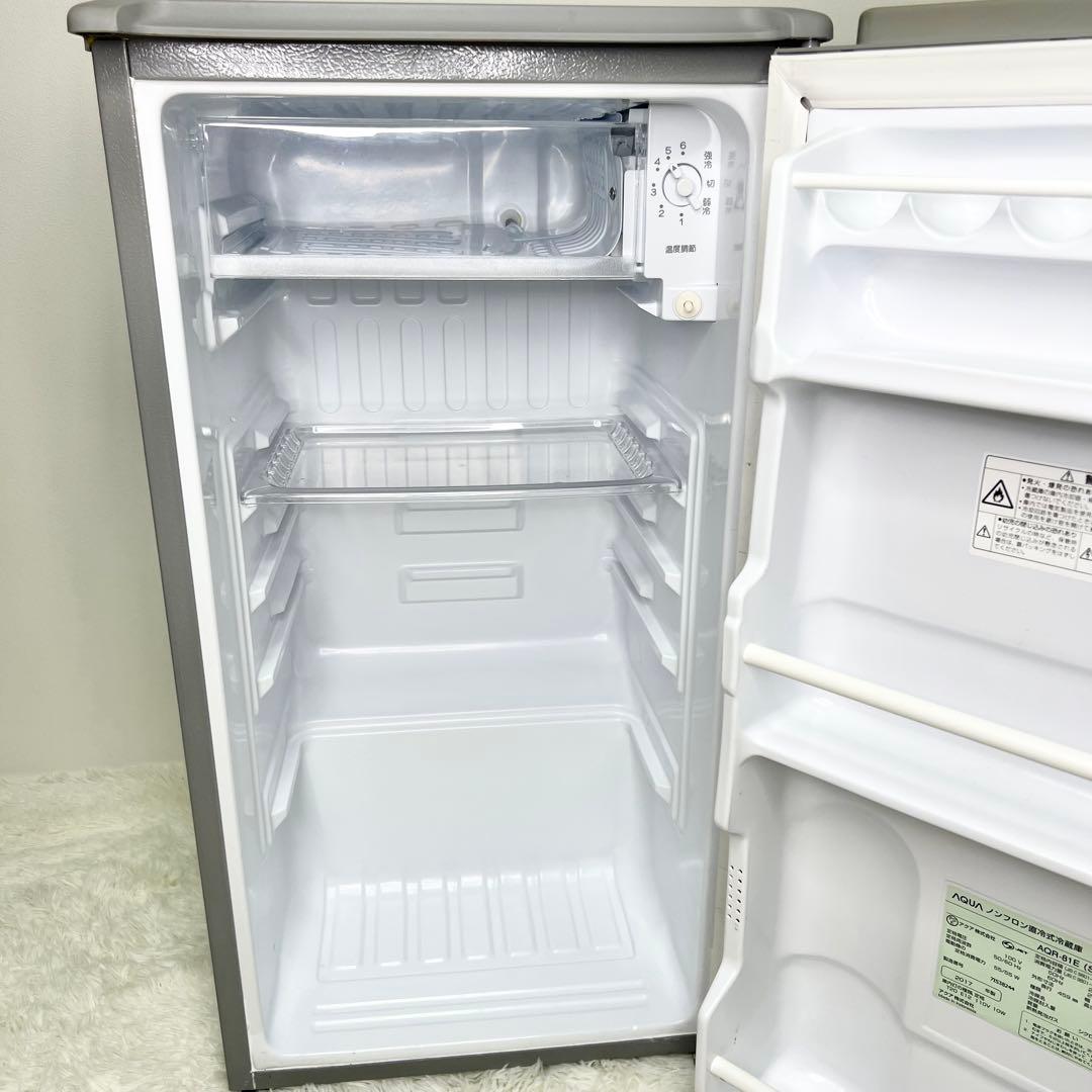 AQR-81E-S 冷蔵庫 メタリックシルバー75L /1ドア /右開き