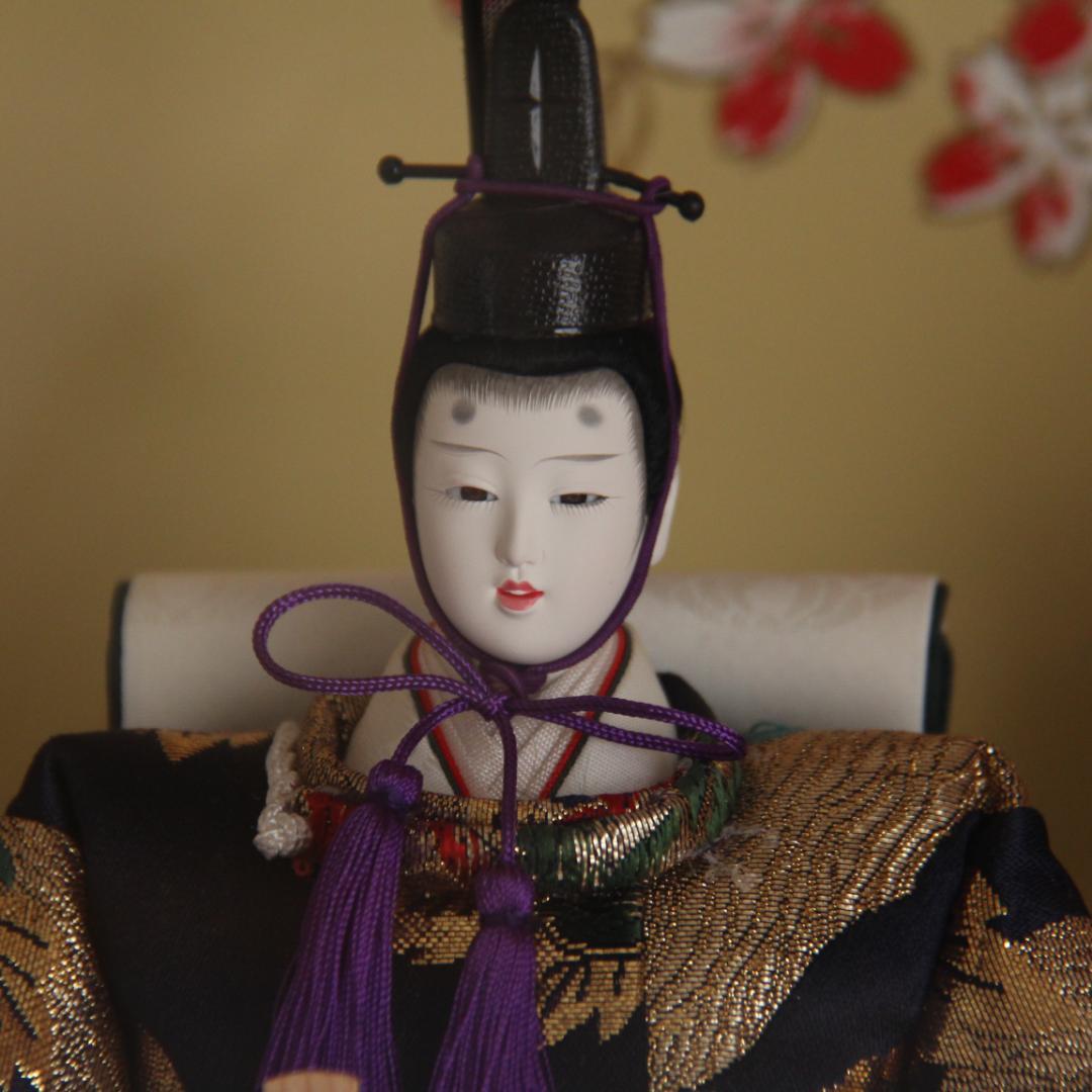 【美品】雛人形 平安清玉作 春の舞 芥子二人ぼんぼり付 伝統和装