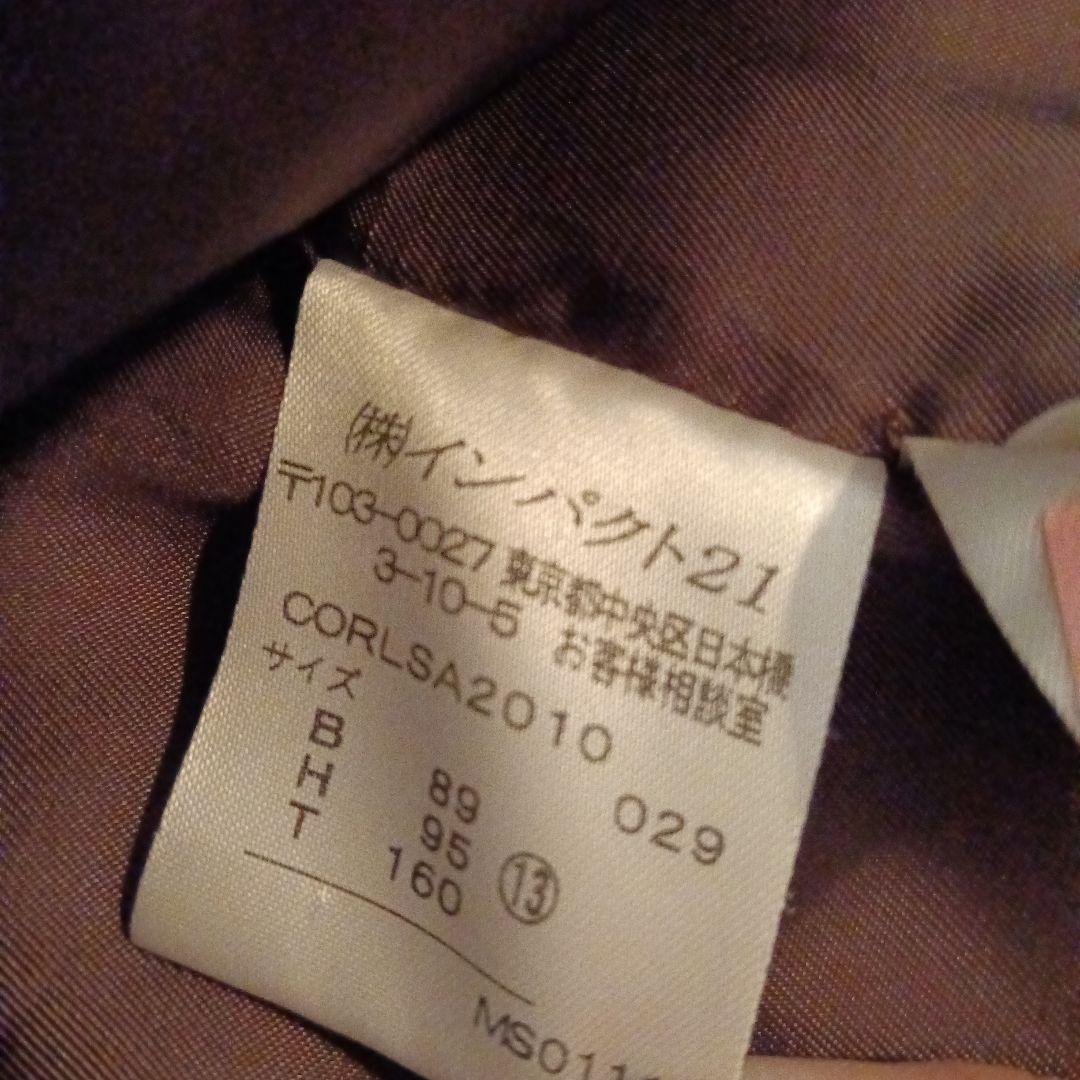 【美品】Ralph Lauren カシミヤ混 日本製　Pコートブラウン Ｌ13