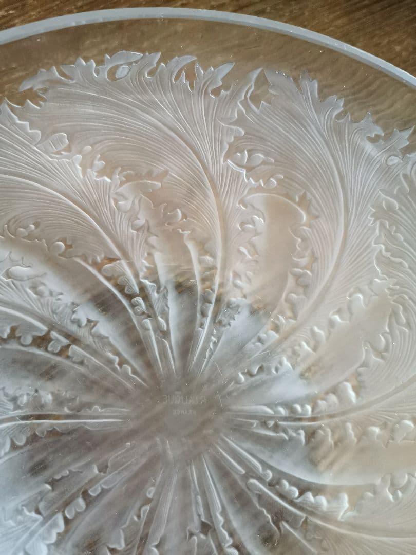 アンティーク ラリック CHICOREE ラージガラスボウル 水深鉢1921年頃