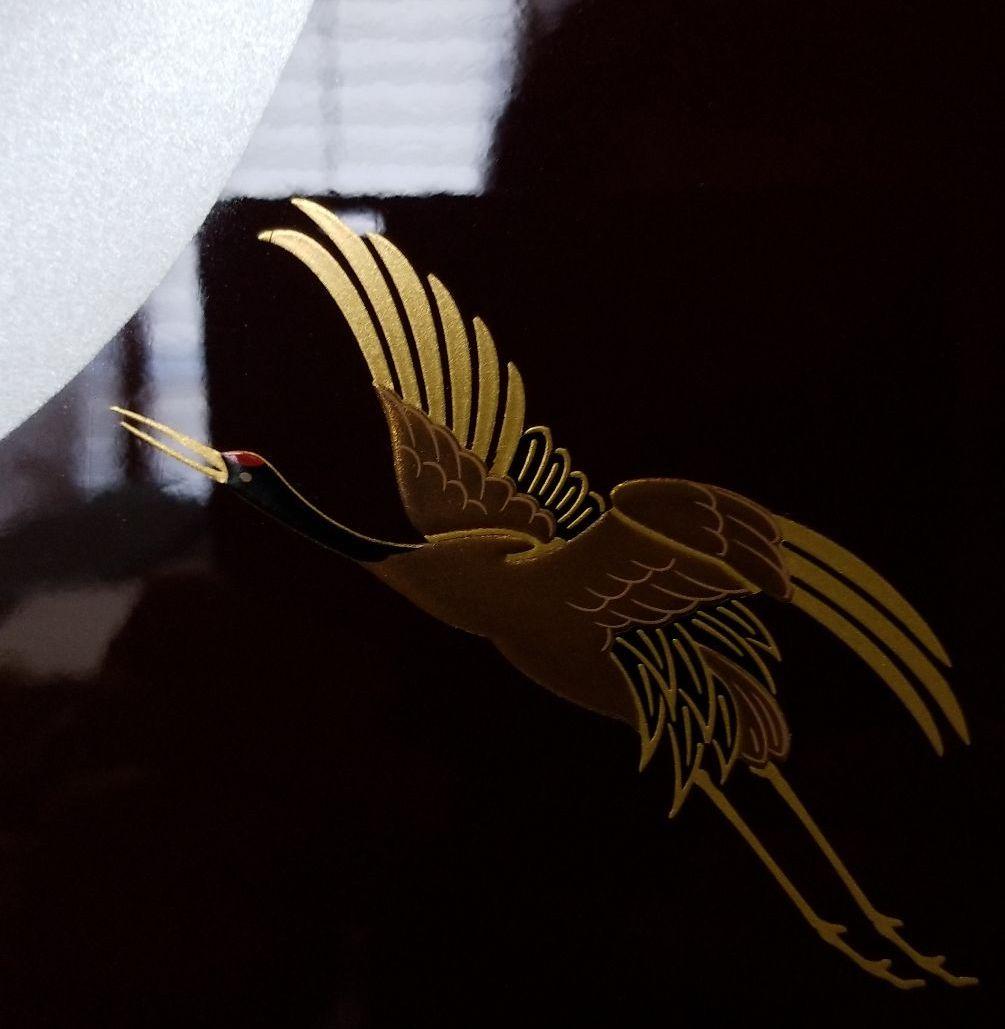 五月人形　屏風　月に松に鶴19号