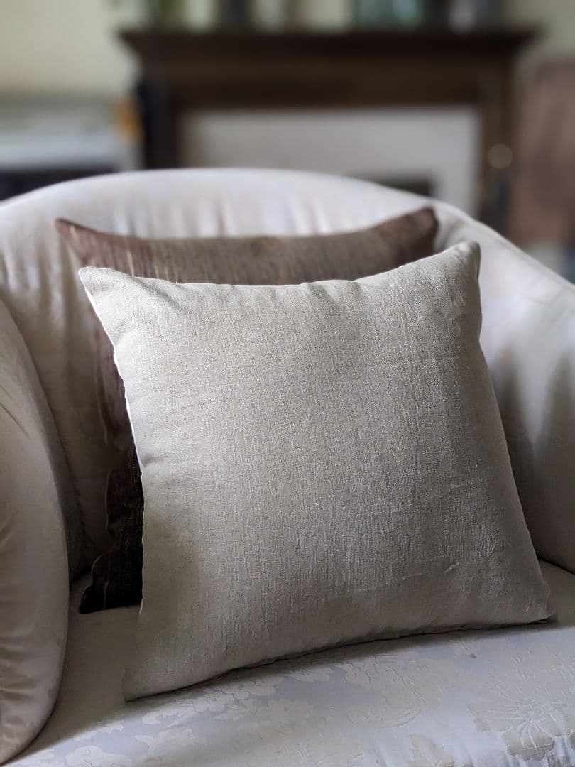 ウィリアムモリス　ピュアネットセイリングアップリケ　クッションカバー