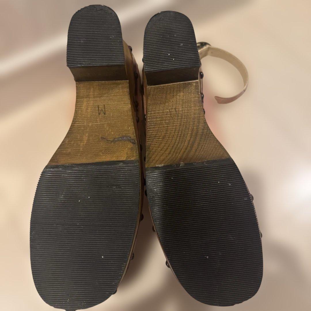 ジェーンマープル　木底アンクルストラップシューズ