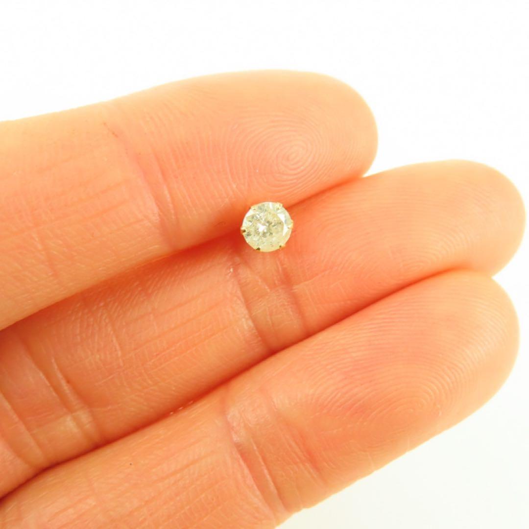 武*ち様 K18YG ダイヤモンド0.3ct 片耳ピアス　一粒ピアス　新品　レア