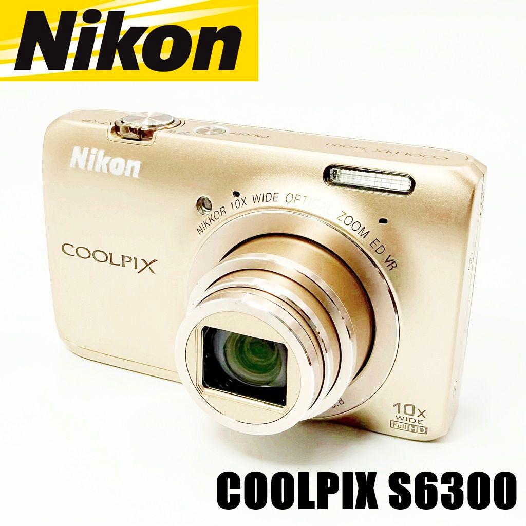 ニコン COOLPIX S6300 エレガントゴールド コンデジ カメラ 中古