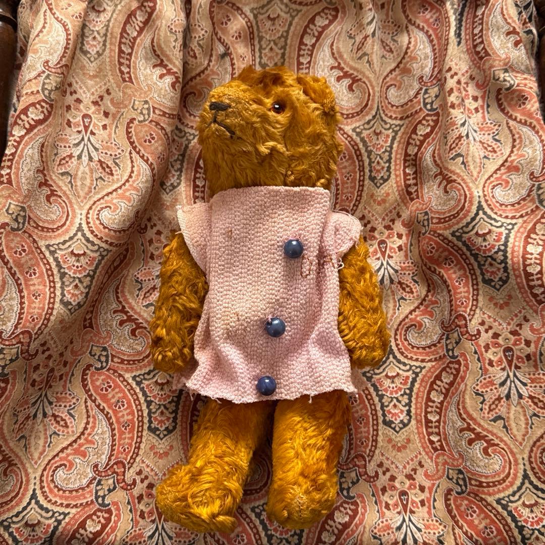 ドイツアンティークベア　ワンピース付き　テディベア　ドイツヴィンテージベア