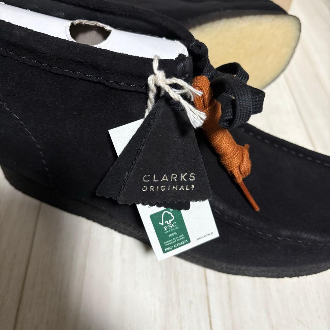 CLARKS クラークス ワラビー ブラック モカシン デザートUK6.5