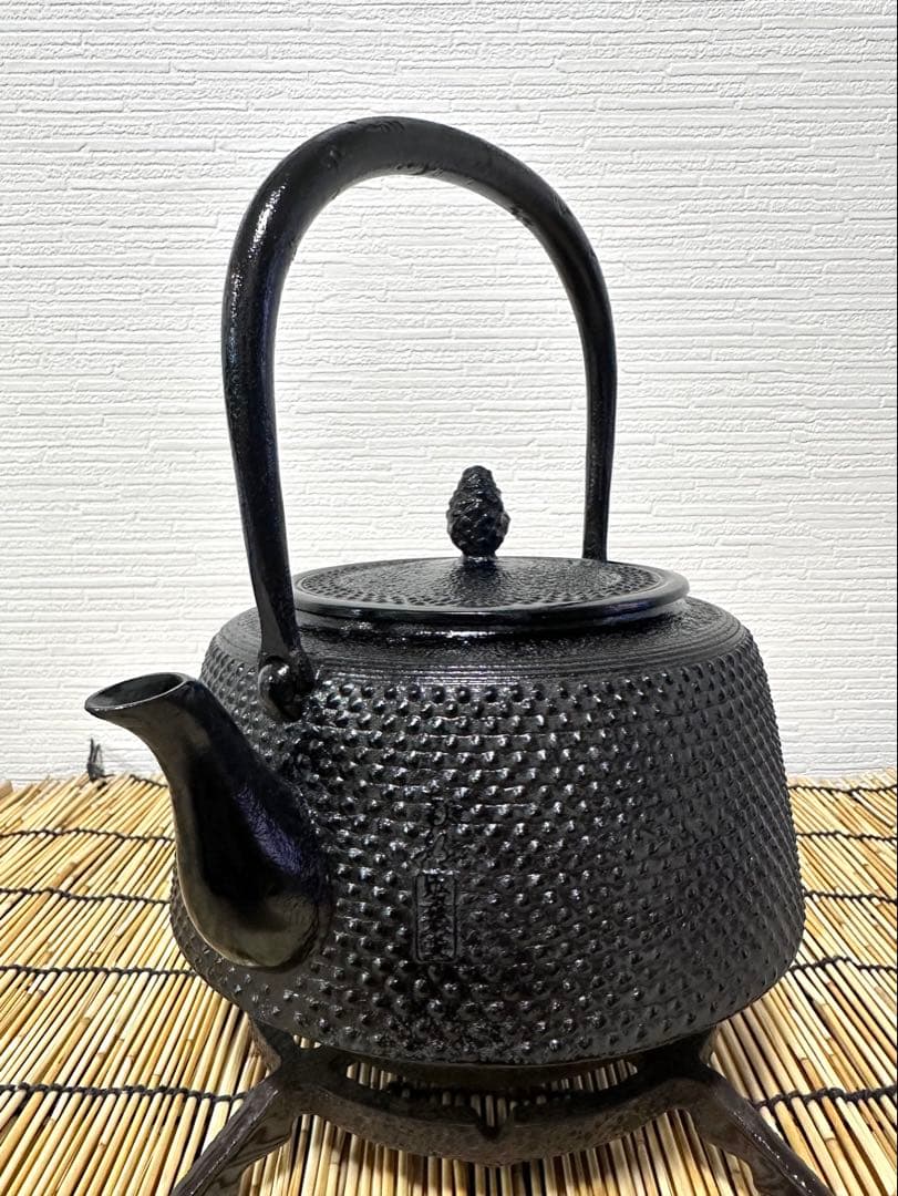 未使用品、供箱等付属品付　南部蓬榮堂造　１５型九重アラレ　B4様　売約済み