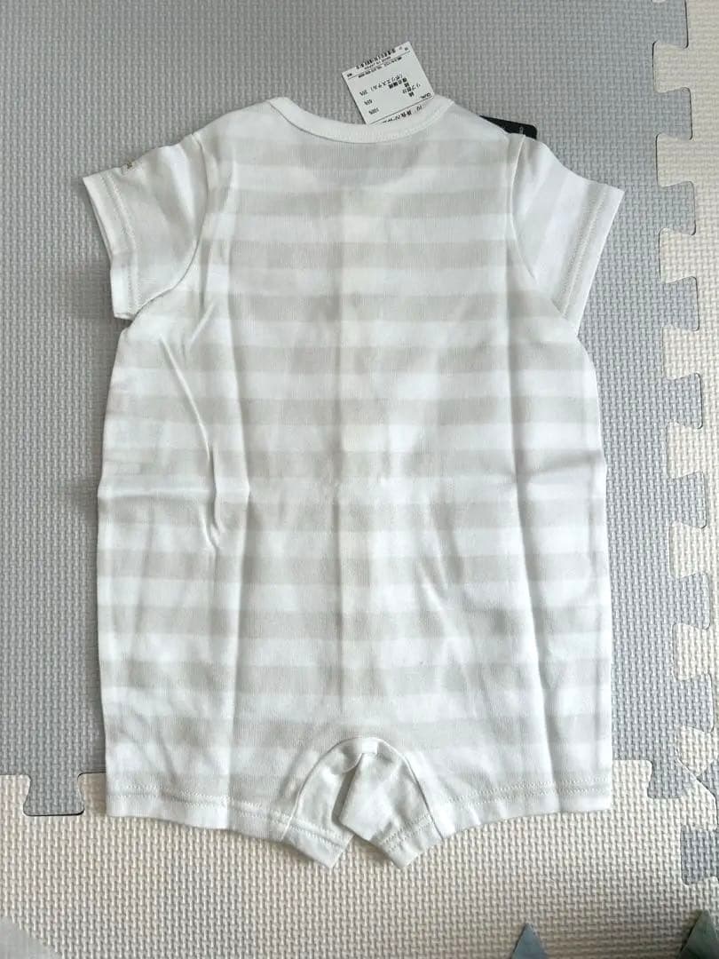 【新品未使用】ミキハウスゴールドレーベル 海島綿ショートオール