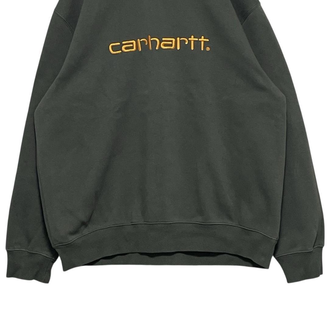 Carhartt カーハート スウェット トレーナー 刺繍ロゴ カーキ 2XL