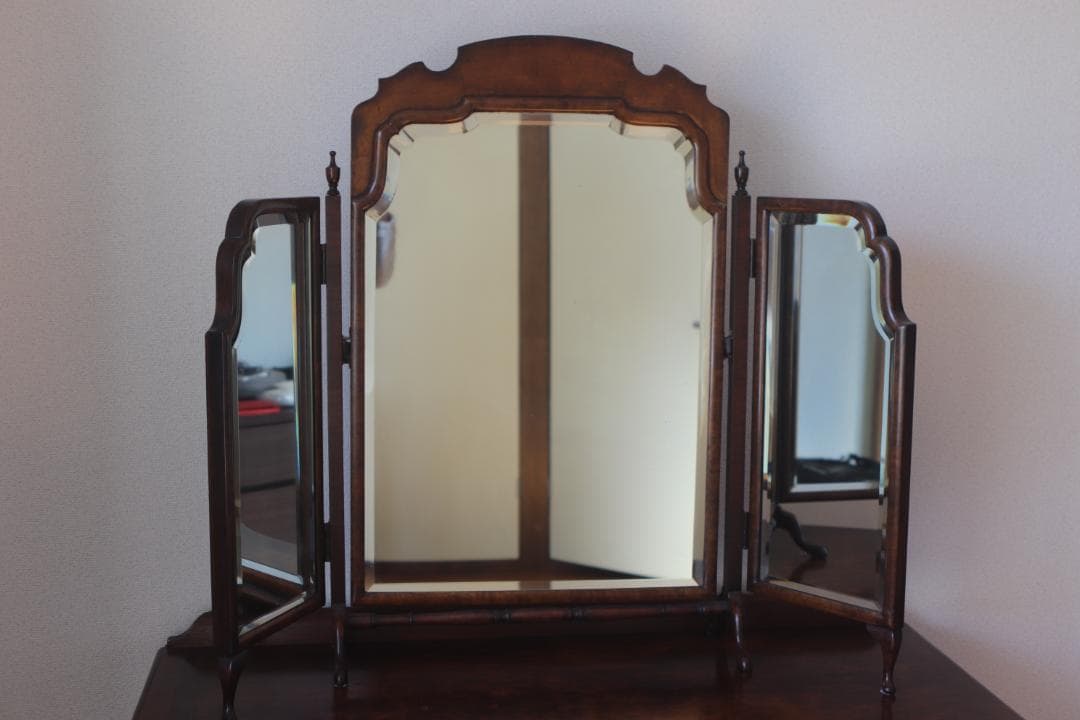 ヨーロピアンアンティーク　鏡台　三面鏡