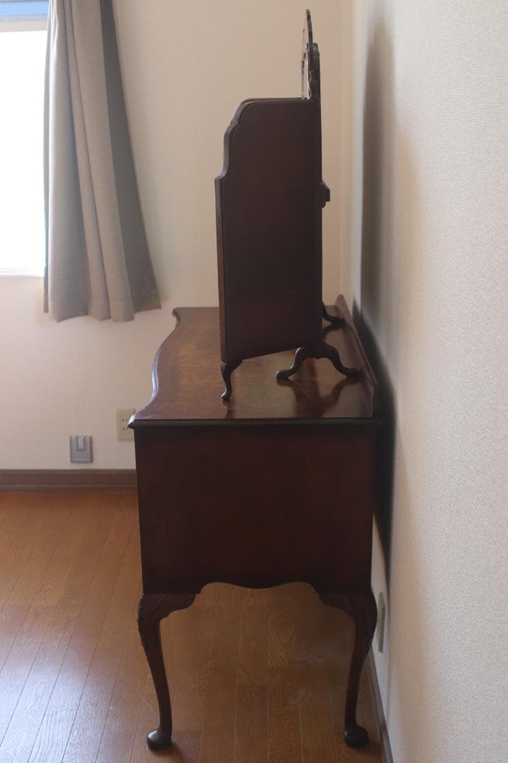 ヨーロピアンアンティーク　鏡台　三面鏡