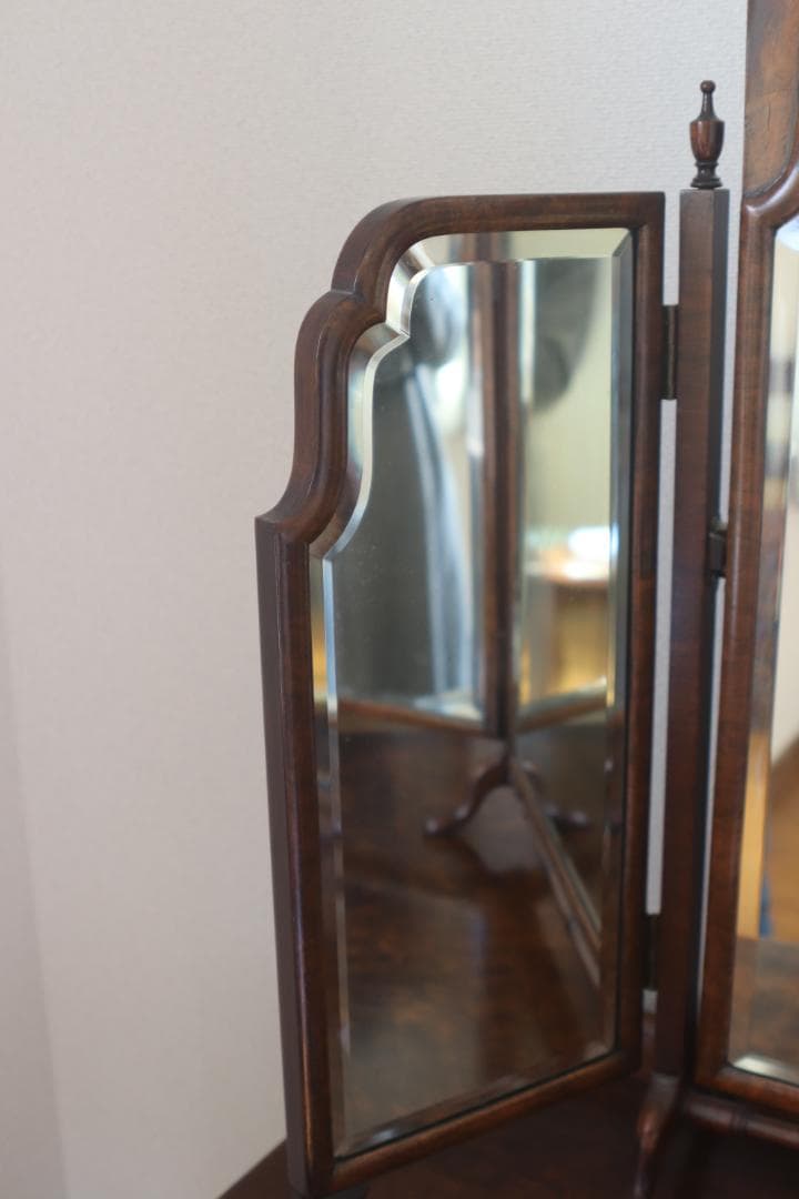 ヨーロピアンアンティーク　鏡台　三面鏡