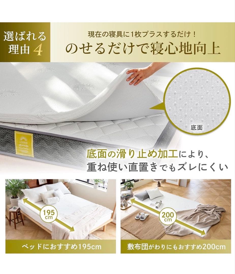 【新品未使用】GOKUMIN 高反発マットレス クイーンサイズ