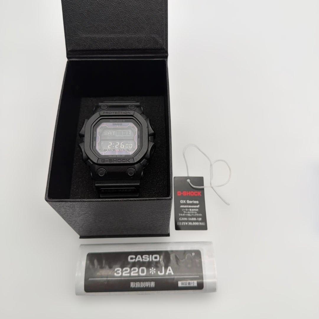 【美品】G-SHOCK GXW-56BB-1JF 電波ソーラー マッドレジスト黒