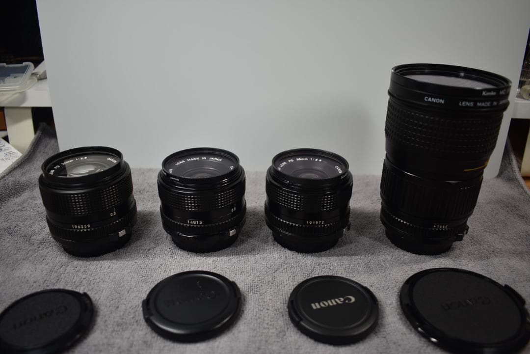 【極上】Canon New-FD 28・24/f2.8の二本のみ、他は今後出品