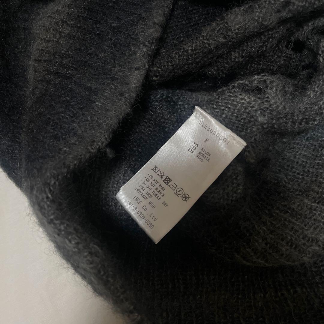 Perverze Holey Pattern Mohair ニットカーディガン