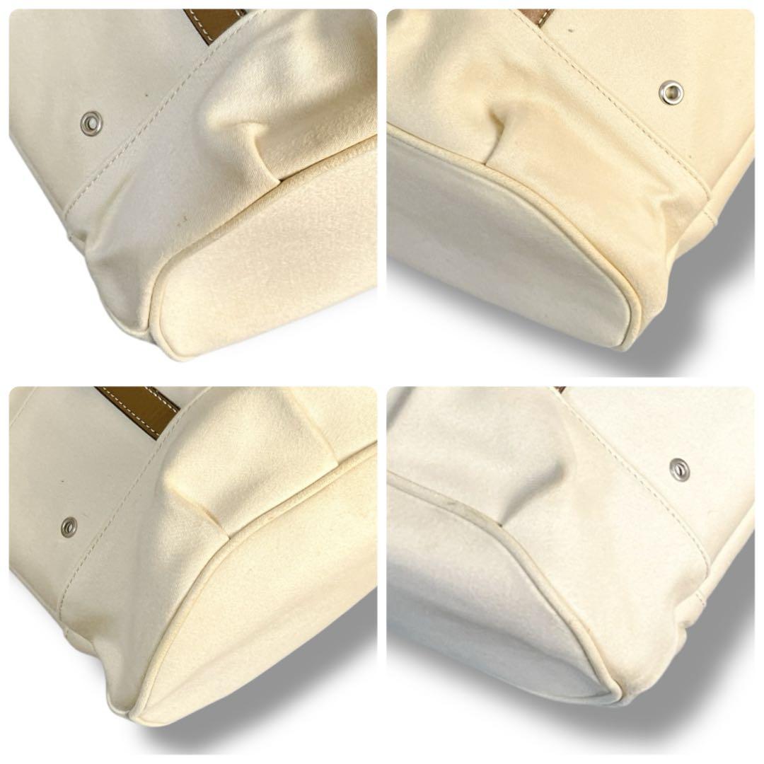 バーバリーブルーレーベル ホースロゴ 希少 トートバッグ クリームベージュ