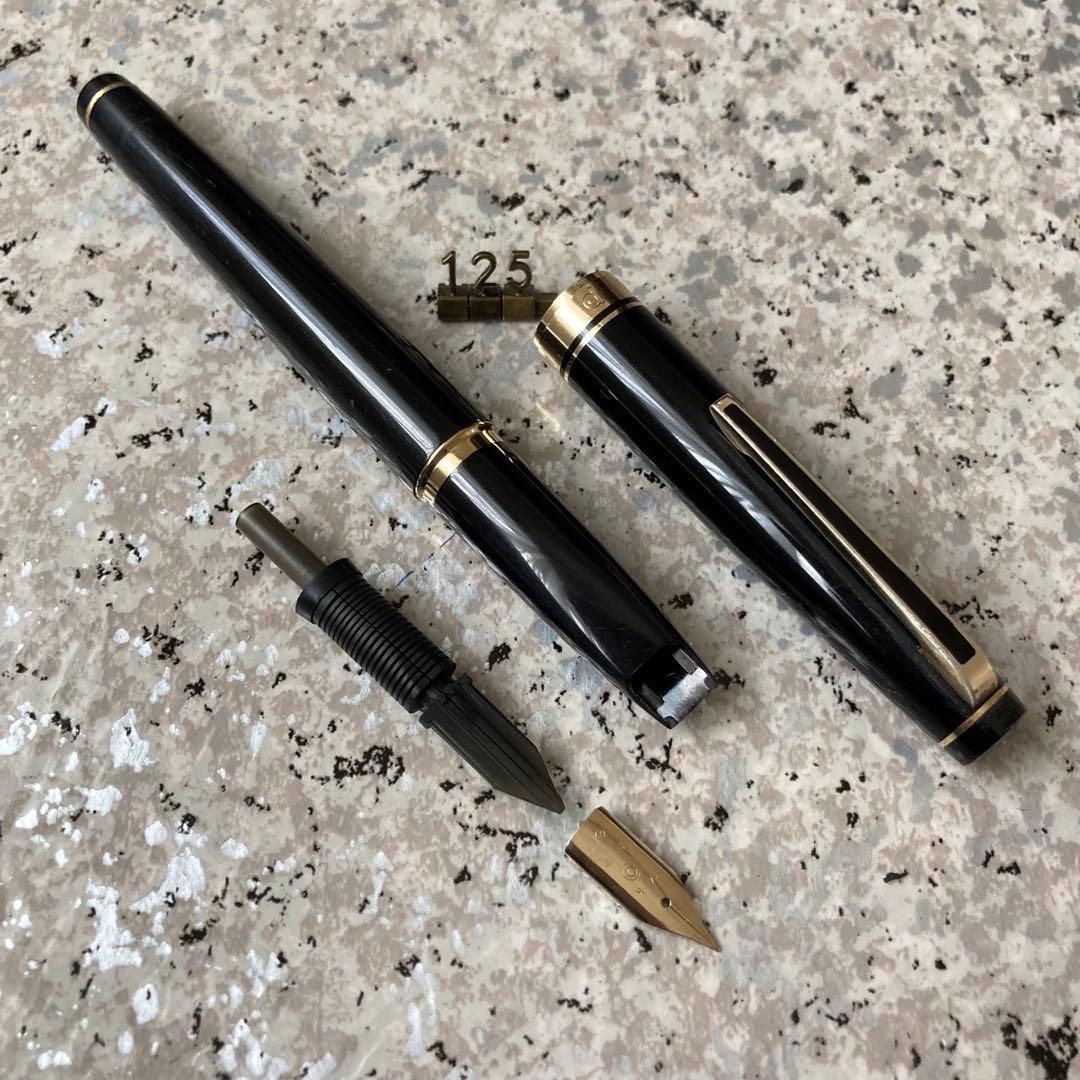 #125 オーバーホール済み 万年筆 プラチナ PLATINUM ロング14k