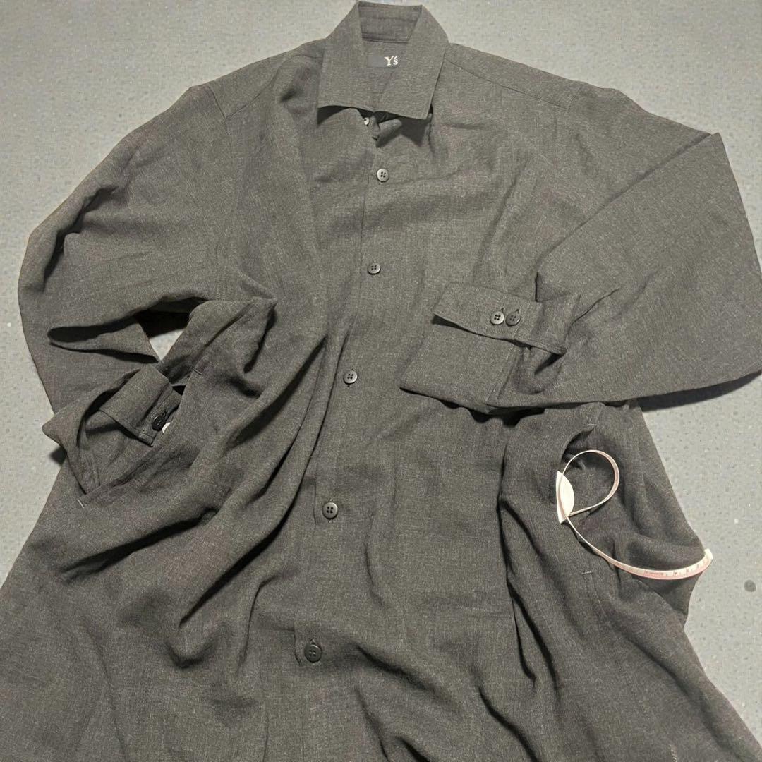 Y's ロングシャツ黒　M