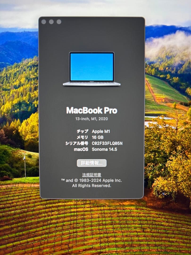 MacBook Pro 13インチ M1 スペースグレー
