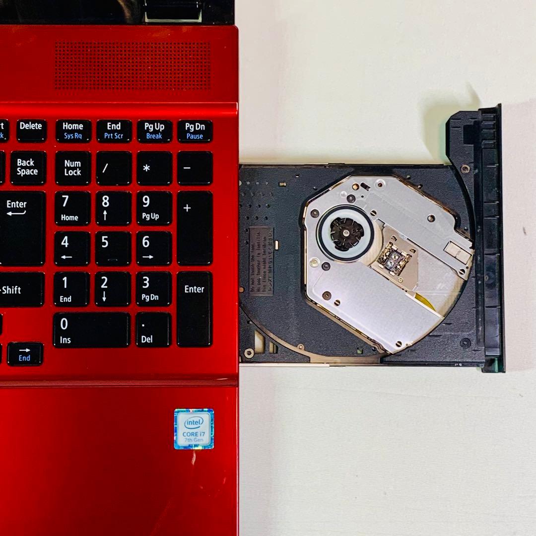 Core i7✨SSD2TB✨32GB✨カメラ✨NEC✨レッド✨ノートパソコン