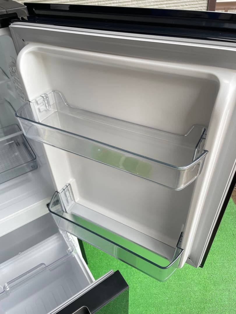 737美品✨ シャープ ガラストップ 左右つけかえどっちもドア 冷蔵庫 ブラック