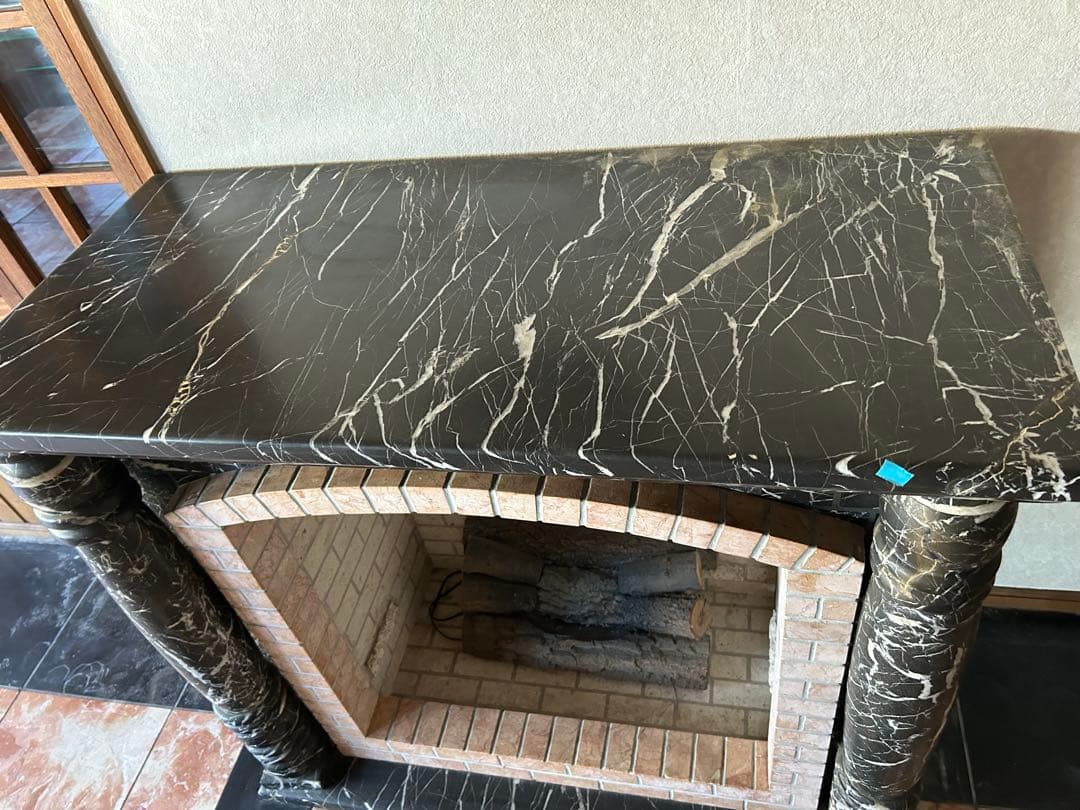 黒大理石 マントルピース （オーダーメイド・天然大理石）