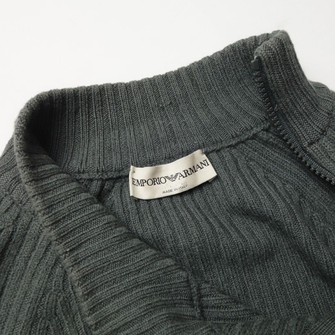 トップス Emporio Armani Zip-up Rib Ds Knit
