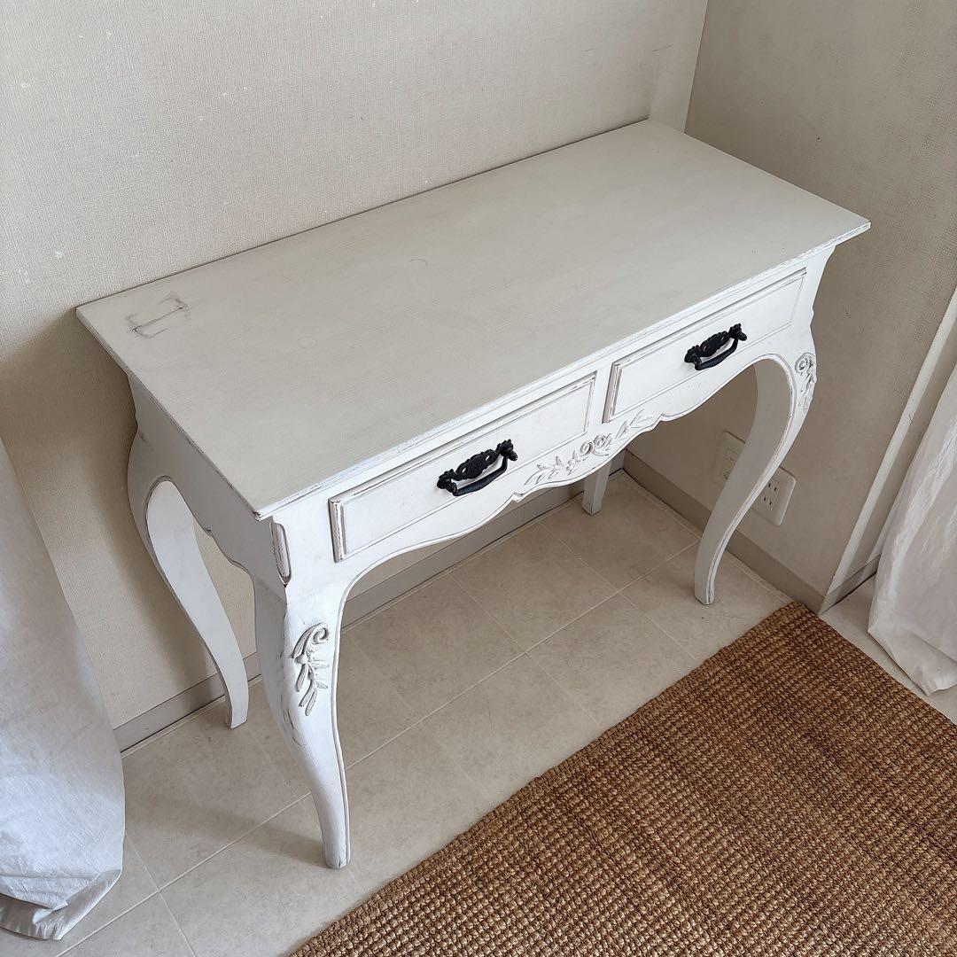 北欧　フランス製　コンソール　アンティーク　ドレッサー　デスク　シャビーシック