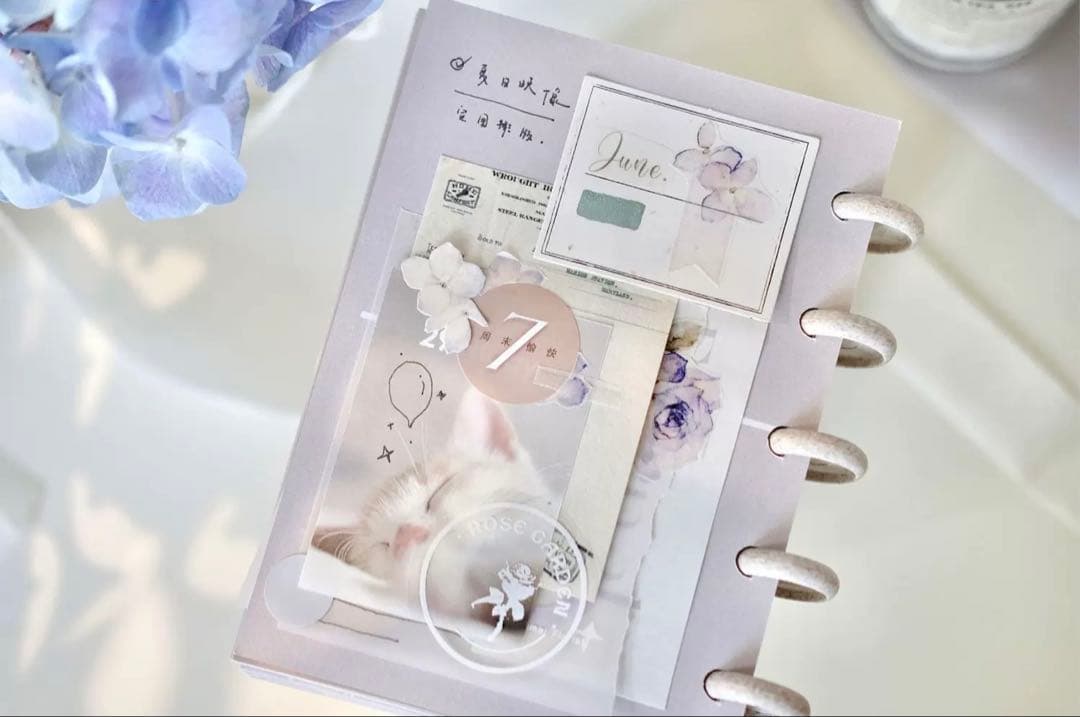 雀斑茶《春妩花间》海外マスキングテープ　マステ 【2226】