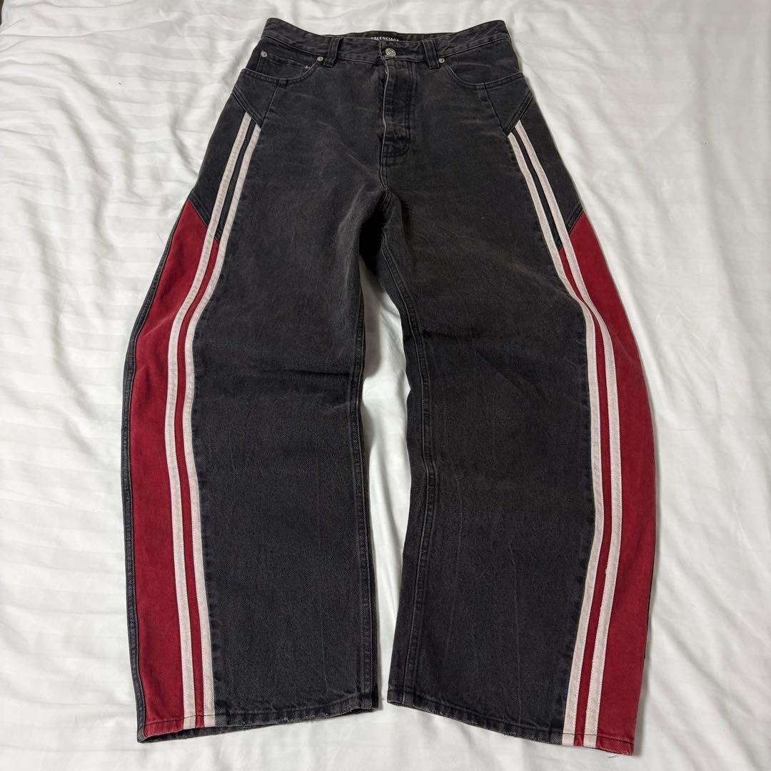 BALENCIAGAバレンシアガ　デニムトラックパンツ　デムナ