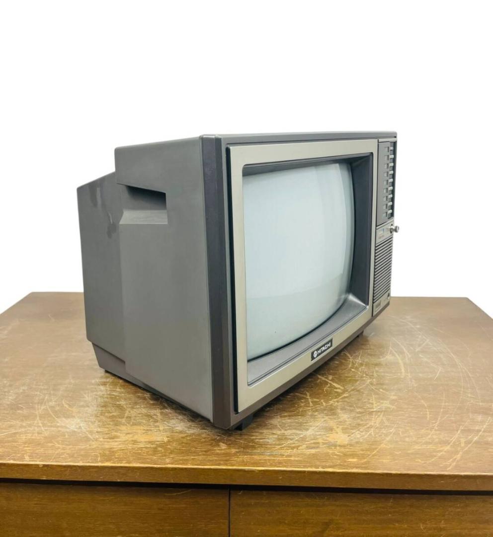 【通電OK/砂嵐確認】日立カラーテレビ C14-460 インテリアとしても