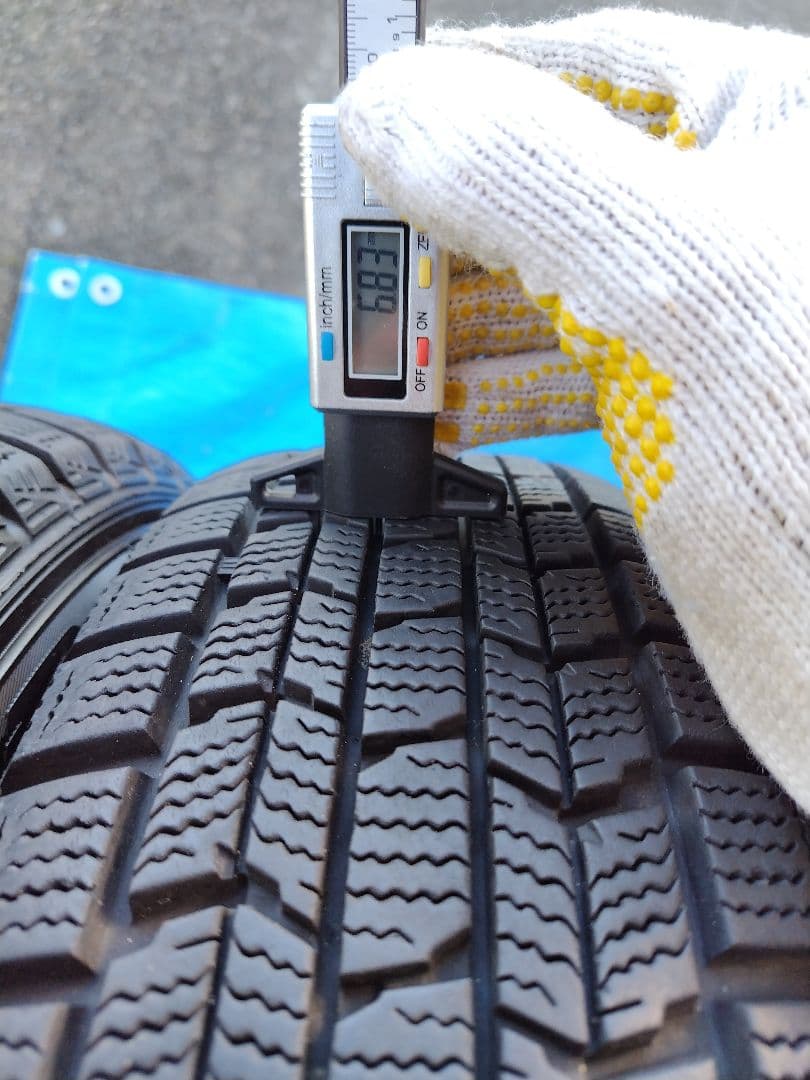 165/65R14【1/2】スタッドレスタイヤ、スチールホイール付、2本分割