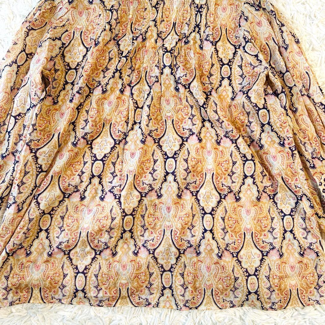 ルイヴィトン LOUIS VUITTON ブラウス シャツ 長袖 ペイズリー柄